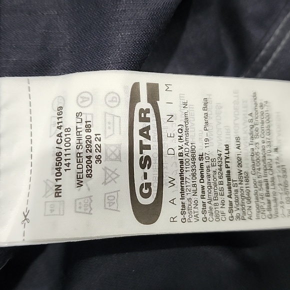 G-Star Welder Long Sleeve Button Down Shirt - Picture 16 of 16